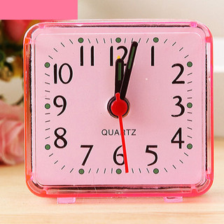 Đồng hồ báo thức Mini vuông Thiết kế đơn giản Đồng hồ báo thức đầu giường Đồng hồ để bàn cho người ngủ nặng