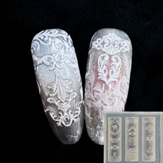 [Mới] Khung Ảnh Retro Cửa Sổ Hoa Nút Thắt Trung Quốc Khuôn Nghệ Thuật Làm Móng Tay Hoàng Gia Nồi Hoa Thiết Kế Tự Làm Khuôn Móng Tay Nghệ Thuật Silicon.