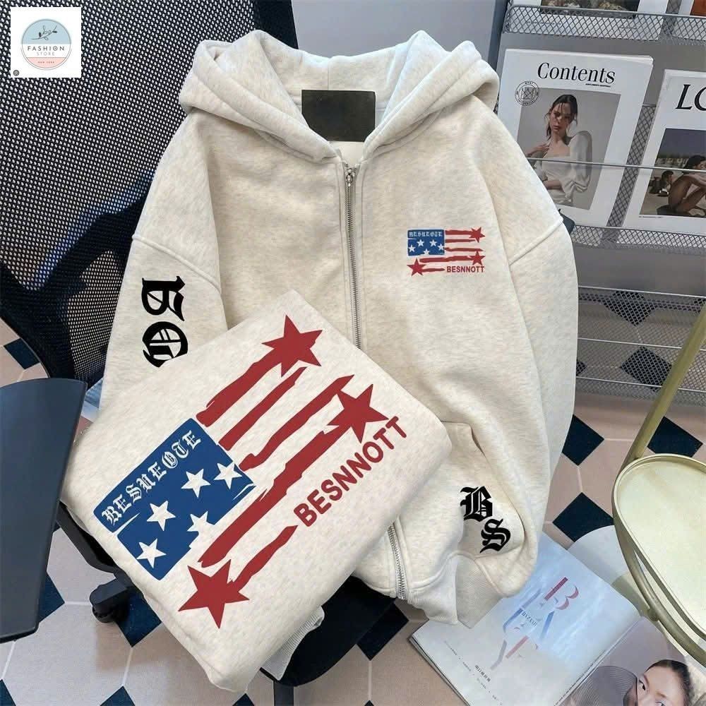 Áo khoác nỉ mũ 2 lớp unisex dài tay, phong cách thoải mái cho mùa đông ấm áp nam nữ mặc đẹp-quânaounisex