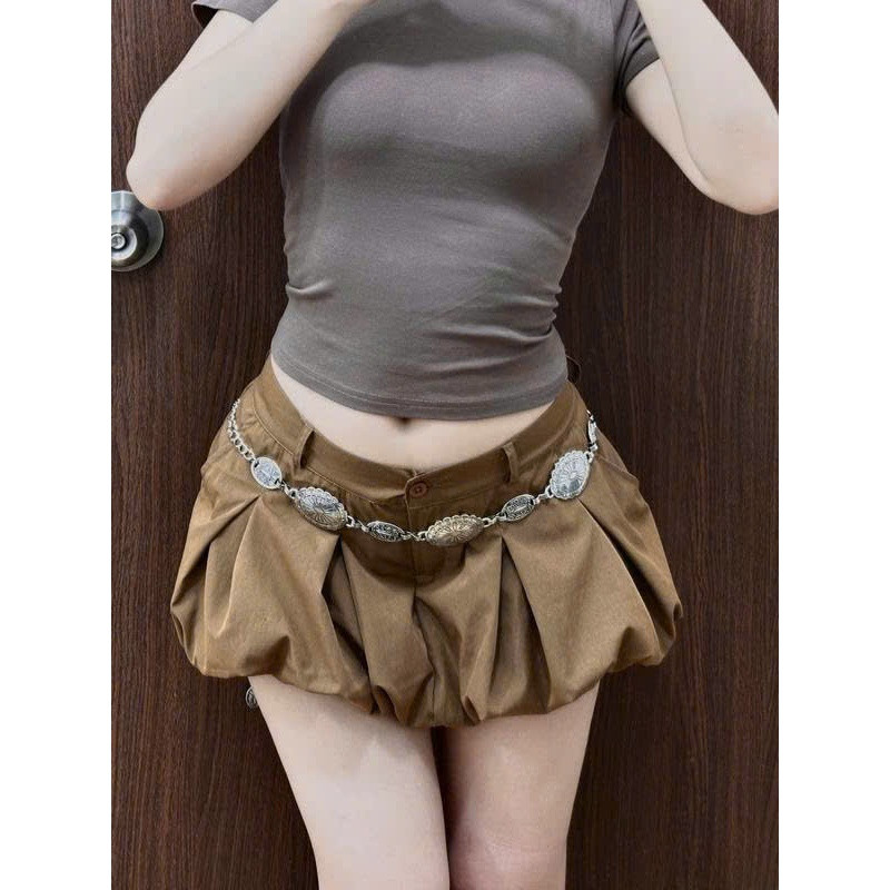 Quần Short Form Bí Phồng Cạp Trễ Chất Gió Nhăn Tôn Dáng Samsu.clothing_Saigon