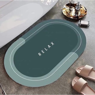 Thảm silicon lau chùi chân hình Oval - siêu thấm hút, chống trơn trượt