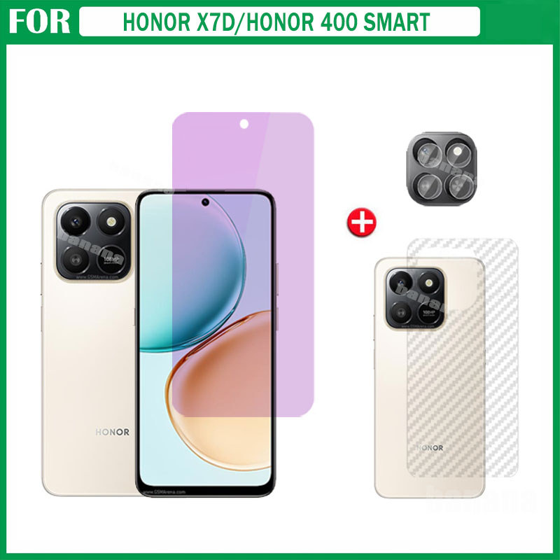 Phim gốm sứ bảo mật chống gián điệp 3 TRONG 1 Honor X7D dành cho Honor X7C X7B X7A X6C X6B X8C X8B Honor 400Smart Ống kính máy ảnh Kính bảo vệ màn hình và phim mặt sau