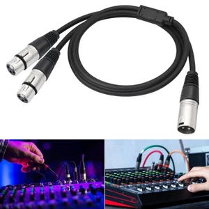 Cáp kết nối XLR kim loại BTM 3Pin đôi nữ đơn nam cho hệ thống âm thanh trực tiếp