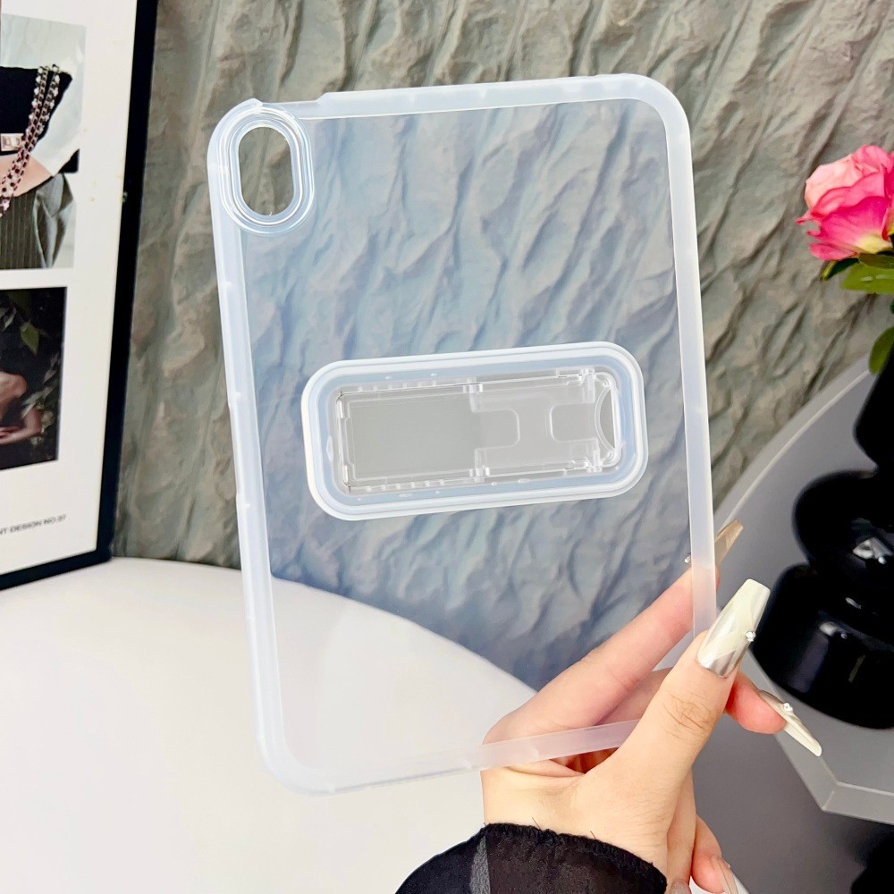 Ốp Lưng Mềm Trong Suốt Cho IPad Mini 4 5 6 7 8 9 10 11 A16A17Pro Air2 Air3 Air4 Air5 10.9 "Air13 10.2" Pro11 Air M2 M3 M4 Pro 11 M5 Pro12.9 Pro13 Cover Lilac Hot Pink
