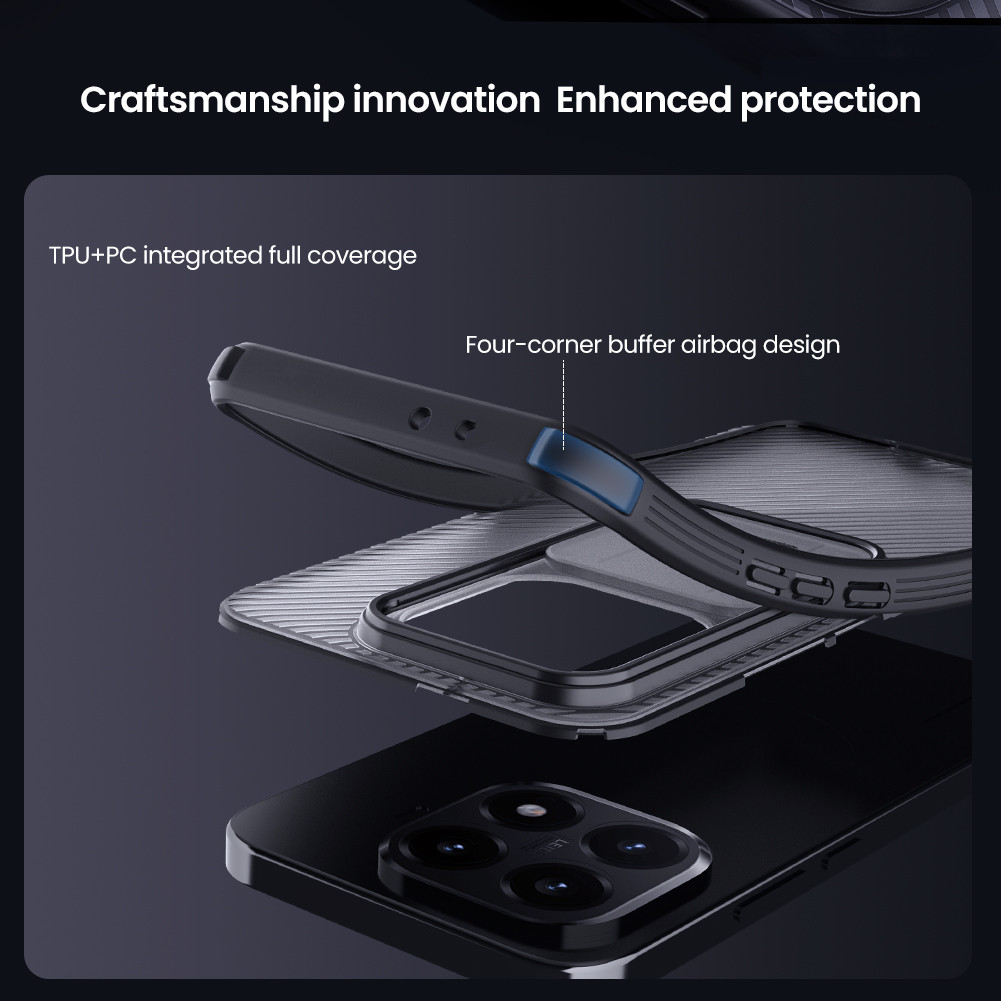 Nillkin Cho Xiaomi 15T Pro / 15T Camshield Pro PC TPU Bảo Vệ Ống Kính Máy Ảnh Trượt Trượt Ốp Lưng Cứng Vỏ Điện Thoại Vỏ