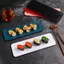 Đĩa Sushi GILL, Đĩa Nhà Hàng Hạt Đá Hình Chữ Nhật, Thiết Kế Phẳng Sáng Tạo Nhiều Màu Kích Thước Dài Đĩa Hình Chữ Nhật Món Tráng Miệng Phục Vụ