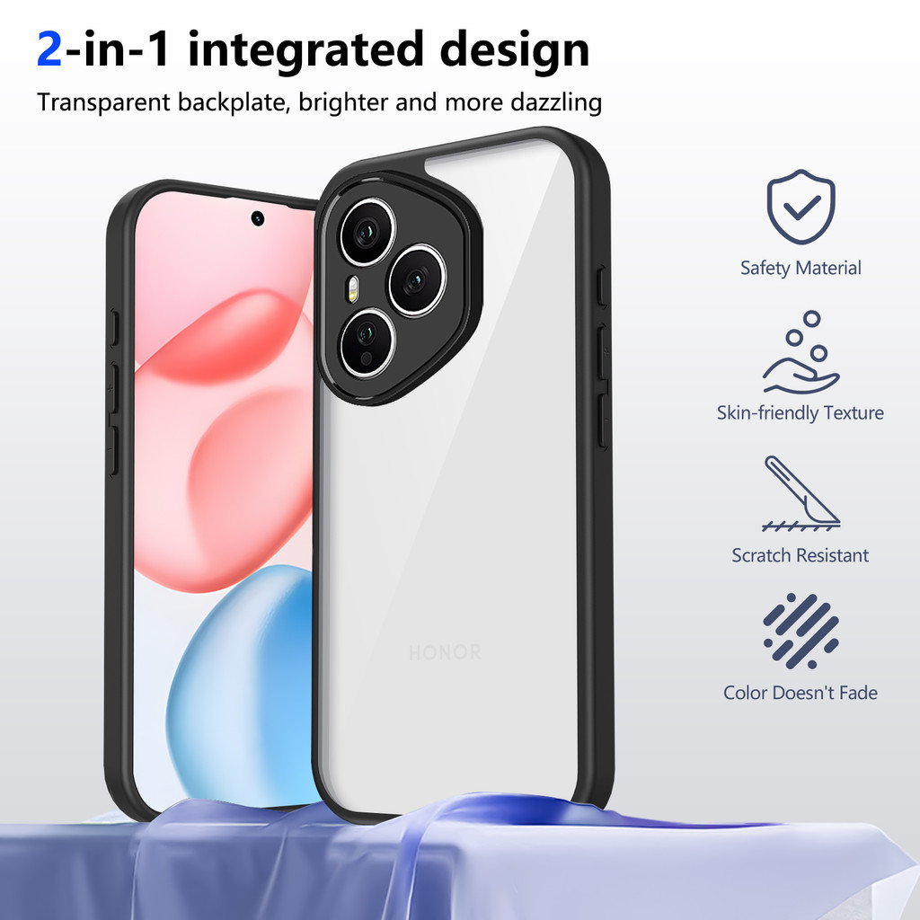 Ốp lưng Honor 400 Pro 5G Vỏ trong suốt mờ thời trang cho Honor 400 Pro 5G Vỏ điện thoại
