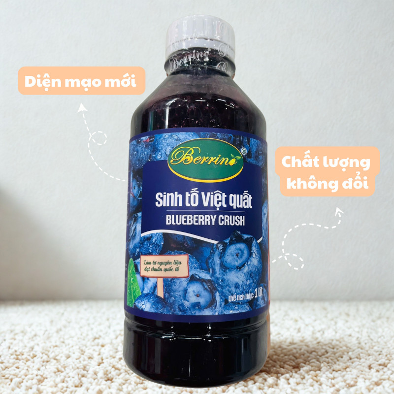 Sinh Tố Trái Cây Berrino 1L Đủ Hương Vị, Nguyên Liệu Pha Chế Trà Trái Cây, Bánh Ngọt Thơm Ngon