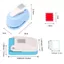 CHEESELY Tem viền đục lỗ, Máy dập nổi tem thủ công, Đồ thủ công DIY tinh tế Tem tiết kiệm nhân công Máy đục lỗ răng để thủ công giấy Scrapbooking