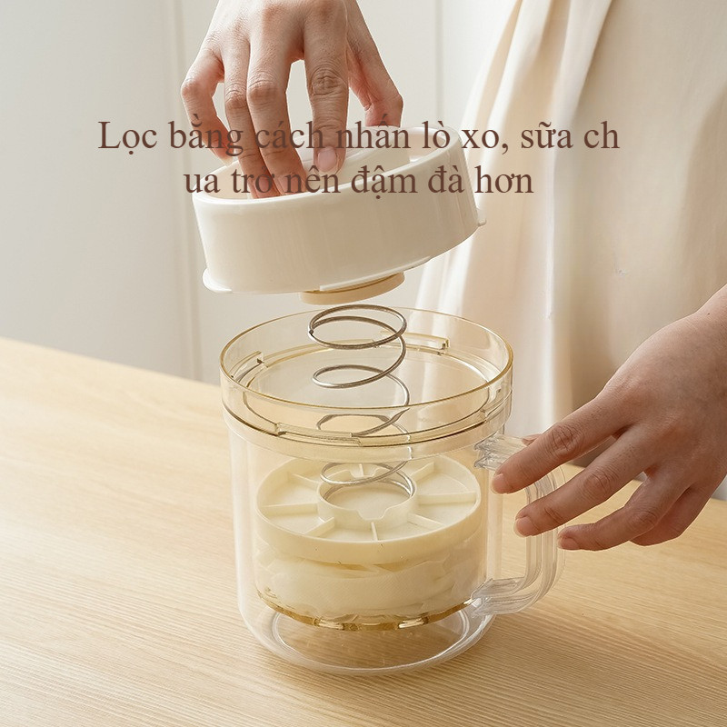 Bộ lọc sữa chua hy lạp, tích hợp chế độ lọc mịn trong 10 phút, dung tích lớn, tháo rời dễ vệ sinh, tặng kèm túi lọc
