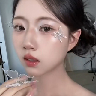 Vòng cổ kẹp tóc hình bướm kim cương Galaxy, phụ kiện tóc thời trang