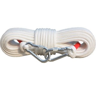 Dây nylon 20m loại dày, tăng cường lõi thép，dây dù leo núi，Kèm Móc Nối 2 Đầu，Dây Thừng Lõi Thép 8mm