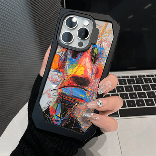 Ốp Điện Thoại Không Đều, Cho iPhone 17 16 15 14 13 12 11 Pro Max Màu Sắc Hợp Thời Trang Nghệ Thuật Mát graffiti Hoạt Hình