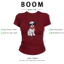BOOM Áo Baby Tee Nữ Cotton Ôm Body-Áo Thun Ngắn Tay Y2K In Hình PhongCách Mùa Hè, Cổ Tròn Hàng Đầucách hàn quốc phong664