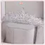 JRP Cưới Tóc Tiara Pha Lê Cô Dâu Tiara Vương Miện Màu Bạc Diadem Veil Tiaras Cưới Phụ Kiện Tóc Mũ Đội Đầu Trang Sức JRP