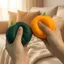 DONOVANQQ Đồ chơi Squishy bí ngô, Mô phỏng thực tế Kết cấu mềm Đồ chơi bí ngô phục hồi chậm, Quà tặng Gag ngộ nghĩnh Thiết kế giác quan Chất liệu TPR Thủ công DIY Đồ chơi bóp trái cây Quà tặng học sinh