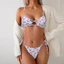 Đồ bơi nữ Áo tắm Bikini in ren gợi cảm