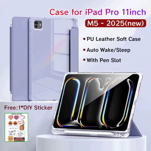 Ốp điện thoại Cho iPad Pro 11Inch M5 Mới Có Khe Cắm Bút Vỏ Bảo Vệ Từ Tính Cho iPad Pro 11Inch Có Mặt Sau Trong Suốt