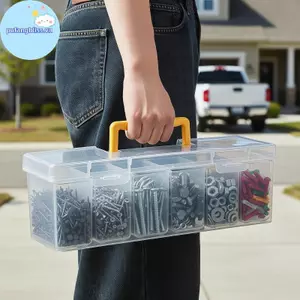 Pufangbliss 1 / 7 Bộ Phận Dụng Cụ Hộp Bảo Quản Bộ Dụng Cụ Đa Năng, Hộp Phân Loại Ốc Vít, Cờ Lê, Phụ Kiện Phần Cứng Và Đồ Chơi VN