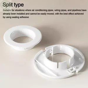 Vỏ trang trí tường AMLU, Vỏ ống điều hòa không khí loại chia màu trắng, Vỏ lỗ nhựa bền cáp cắm