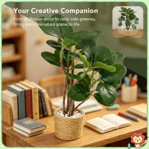 1 / 12 Nhà Búp Bê Thu Nhỏ Aglaia Odorata Cây Chậu Xanh 1 Cái Nhỏ Trang Trí Đồ Chơi Trang Trí Cho Trẻ Em Vườn Mini