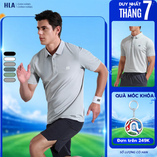 [GIẢM 50%] Áo Thun Polo Nam Cao Cấp HLA - Áo chạy bộ, công nghệ mát lạnh mềm nhẹ co giãn, thấm hút