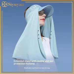 Siyuyan UV Bloing Mũ Chống Nắng Thoáng Khí Mặt Có Thể Tháo Rời Ne Flap Chống Thấm Nước Có Thể Gập Lại Cho Nam Nữ Đi Biển Du Lịch VN