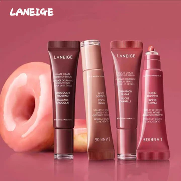 LANEIGE New Donut Series Son dưỡng môi dưỡng ẩm lâu trôi & phai màu Lip Lines Tinh chất môi tự nhiên Son dưỡng ẩm màu Son ẩm Lip Balm Chăm sóc môi