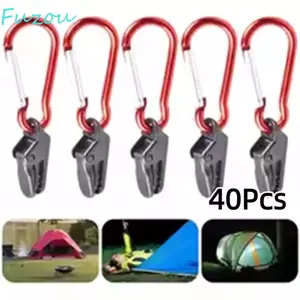 FUJIOU 40 Kẹp lều, Kẹp mái hiên hạng nặng chống gió, Kẹp chụp chống nước chắc chắn với khóa leo núi Móc tán thiết bị sinh tồn