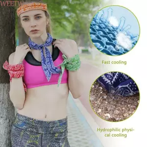WEETW Khăn Làm Mát Cơ Thể Chống Nắng Chống Tia UV Làm Mát Quấn Dây Buộc Khăn Đa Năng Ngoài Trời Thú Cưng Mặc Câu Cá Đi Xe Đạp Đi Bộ Đường Dài Cho Nữ Bandana