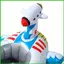 Trẻ Em Máy Bay Phao Nước Thoải Mái Ghế Thổi Lên Chống Rò Rỉ Bè Máy Bay Bơi Vòng Với Nước Squirter Đồ Chơi saixit2vn