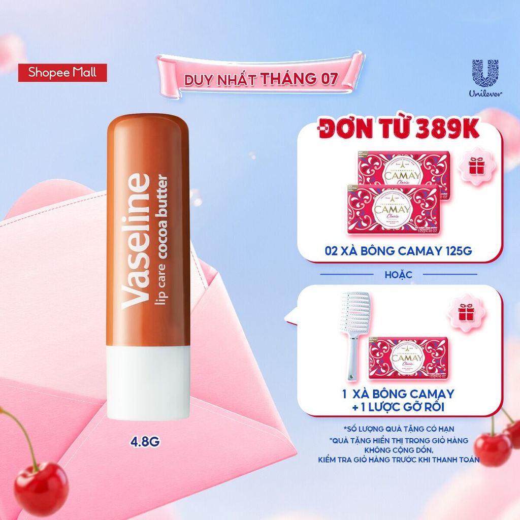 Son Dưỡng Môi Bơ Cacao Vaseline Lip Care Stick 4.8g