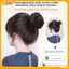 VFZ Móng Vuốt Kẹp Loại Tóc Giả Bun Tổng Hợp Thẳng Chignon Kẹp Trên Tóc Đuôi Nối Dài Updo Tóc Bun Tóc Mảnh Tóc Cho Nữ Louislifecool