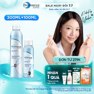 Combo Xịt khoáng dưỡng ẩm Bio-Water Bio-Essence Water Energizing Water (Xịt khoáng 300ml + Xịt khoáng 100ml)