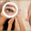Gương trang điểm có độ phóng đại 30x, ánh sáng, thiết kế bỏ túi có thể gập lại Giá đỡ bàn Led di động để du lịch