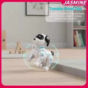 JASMINE Robot Chó Có Thể Lập Trình Thú Cưng Điện Tử Đi Bộ Thông Minh Đồ Chơi Tương Tác Cảm Ứng Cảm Biến Đóng Thế Động Vật Cho Giờ Chơi JASMINE