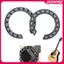 JASMINE 104mm 94mm inch Kích thước đàn Guitar PVC cứng Vòng tròn lỗ âm thanh Rosette Inlay JASMINE