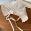 Hoa Nhật Bản Vải Lanh Cotton Mùa Hè Mũ Xô Nữ Phong Cách Mỏng Thoáng Khí Phù Hợp Với Mặt Nhỏ Lưu Vực Mũ Chống Nắng Mũ Che Nắng Hợp Thời Trang