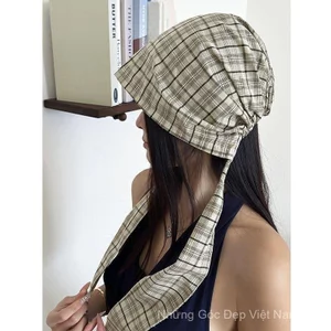 Mũ Ren Kẻ Sọc Phong Cách Nhật Bản Nữ Xuân Hè Phong Cách Mới Niche Thiết Kế Thời Trang Phù Hợp Với Áo Chui Đầu Mũ Lạnh