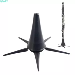 QEARY Clarinet Hỗ Trợ, Giá Đỡ Clarinet Đen Chống Trơn Trượt, 5 Chân Có Thể Tháo Rời Có Thể Gập Lại Năm Chân Nẹp Clarinet Giá Đỡ Phụ Kiện Âm Nhạc