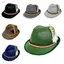 ZENZON Mũ Oktoberfest, Trang Phục Fedora Mũ Lông Vũ Trang Trí Nón, Sự Kiện Ngoài Trời Jazz Bavaria Panama Trang Phục Cosplay Mũ Halloween