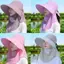 JULYHOT Mùa Hè Qui Sấy UV Bảo Vệ Người Cá Mũ Mặt Ne Bao Câu Cá Ngoài Trời Đi Xe Đạp Có Thể Tháo Rời Tấm Che Mũ Nữ Buet Mũ Massivedeals