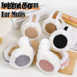Bịt tai sang trọng FEDAOG, Chống lạnh Chống đông Da lộn mềm có thể gập lại Earflaps, Bảo vệ tai thời trang Vỏ tai ấm áp dành cho nữ