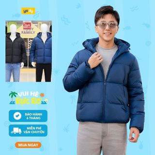 Áo phao VIP nam YODY mũ liền kéo khóa siêu ấm MCPJ25F019
