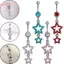 HFSHY Bướm Pha Lê Tòn Bụng Nút Nhẫn Thép Không Gỉ Xuyên Cho Nữ Độc Đáo Rốn Trang Sức Bãi Biển Đảng Phụ Kiện VN