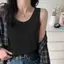Mùa hè 2026 Màu trơn Phong cách lười biếng Áo yếm cơ bản Cảm giác cao cấp Slim-fit Slimer Look có thể mặc trong