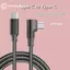 Cáp sạc nhanh GE 90 độ USB C 60W PD bện 1M Type C sang Type C cho điện thoại Huawei VN
