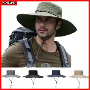 Mũ xô YRBWD, Mũ câu cá chống tia cực tím, Quà tặng mũ đi biển vành lớn 12CM chống nước có thể điều chỉnh