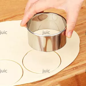 JUIC 3 Khuôn Bánh Bao Thép Không Gỉ Dụng Cụ Nướng Bánh Nhà Bếp Bột Máy Thái