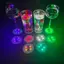 DELMER 10 Chiếc Dạ Quang Coaster, Thảm Cốc Phát Sáng Tròn Chạy Bằng Pin, Đèn LED Sáng Tạo Nhẹ Dạ Quang Cốc Dán Chai